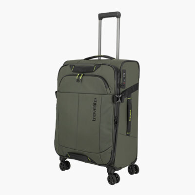 Travelite Briize kuffert i medium størrelse på 67 cm i khaki
