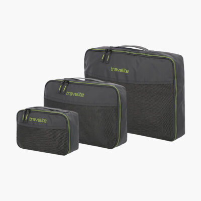 Travelite packing cubes pakkeposer til kuffert i antracit