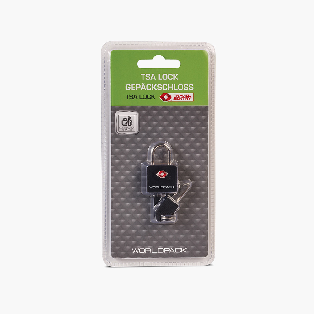 Worldpack - TSA bagagelås - Sort - Billede 2